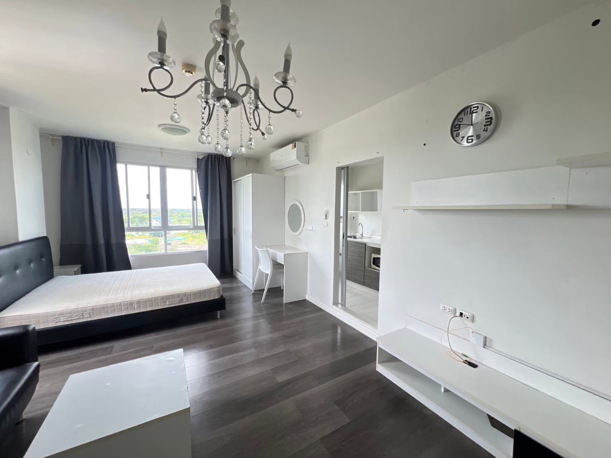 picture 📌𝐔𝐏𝐃𝐀𝐓𝐄 𝐑𝐎𝐎𝐌 𝟐𝟎𝟐𝟔📌 Condo for rent, Campus Resort Bangna [Beautiful room, good price + washing machine] LINE ID: atccity 💻 - 7/10