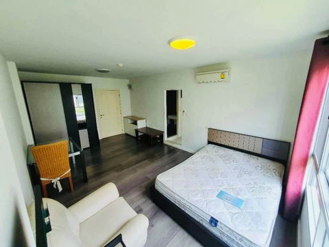 ให้เช่าคอนโด D condo Abac Bangna Campus เฟอร์ฯครบ เครื่องใช้ไฟฟ้าครบ (มีเครื่องซักผ้า) พร้อมหิ้วกระเป๋าเข้าอยู่ได้เลย ใกล้ ม.Abac บางนา