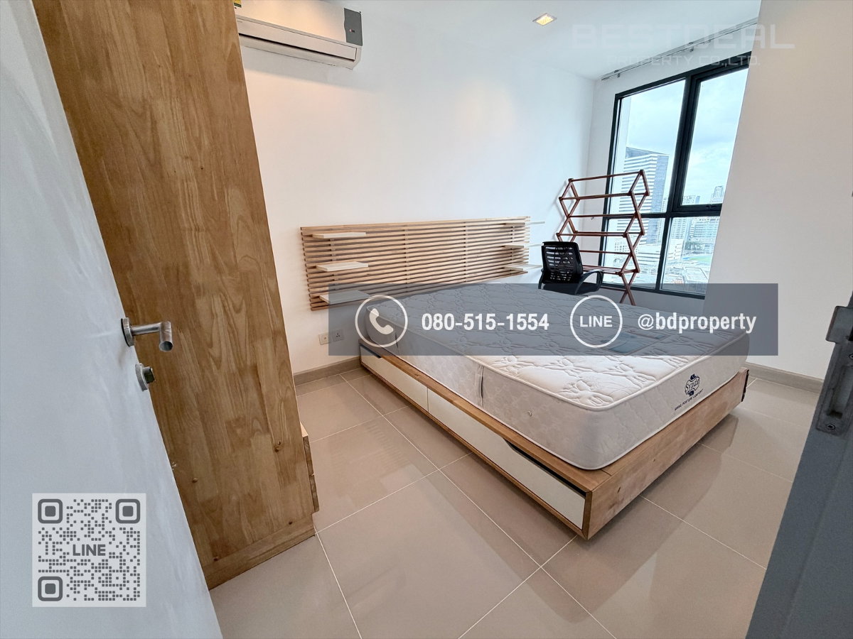 รูป Bestdeal ให้เช่า 1 ห้องนอน 31ตรม.ราคา 16,000/เดือนเท่านั้น เฟอร์นิเจอร์และเครื่องใช้ไฟฟ้าครบ“IDEO MOBI RAMA 9” ใกล้MRT และ เซ็นทรัลพระราม 9 - รูปที่ 6/14
