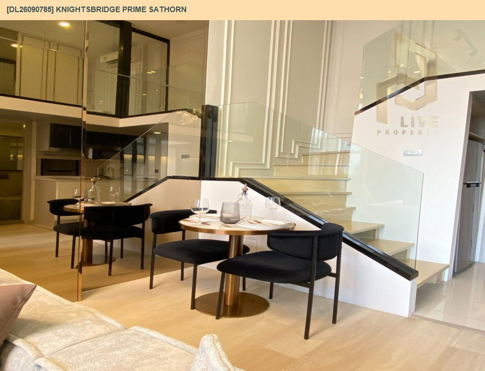 รูป DL26090785 ให้เช่าคอนโด ไนท์บริดจ์ ไพร์ม สาทร (Knightsbridge Prime Sathorn) ใกล้ BTS ช่องนนทรี พร้อมเข้าอยู่ โทรด่วน 0638692663 LineID @952jdxxk - รูปที่ 6/9