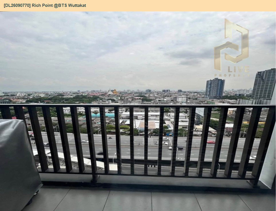 รูป DL26090770 ให้เช่าคอนโด ริชพอยท์ แอท บีทีเอส วุฒากาศ (Rich Point @ BTS Wutthakat) ใกล้ BTS วุฒากาศ พร้อมเข้าอยู่ โทรด่วน 0638692663 LineID @952jdxxk - รูปที่ 7/10