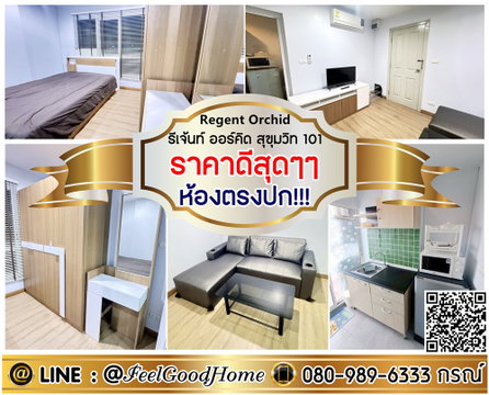 ***ให้เช่า รีเจ้นท์ ออร์คิด สุขุมวิท 101 (ห้องตรงปก!!! + ราคาดีสุดๆๆ) LINE : @Feelgoodhome (มี@หน้า)