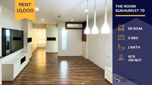 ⚡ The Room Sukhumvit 79 Unfurnished 2-Bed 58 sqm • Steps to BTS On Nut, Big C & Lotus / Washer & all ACs included • Free viewing! Book now!