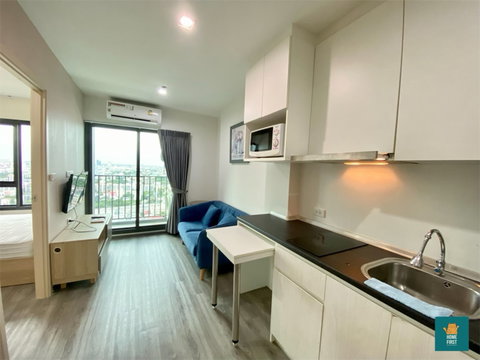 Rent Rich Park Triple Station ศรีนครินทร์ 1นอน 28ตรม. เฟอร์ครบ 12,000 บาท