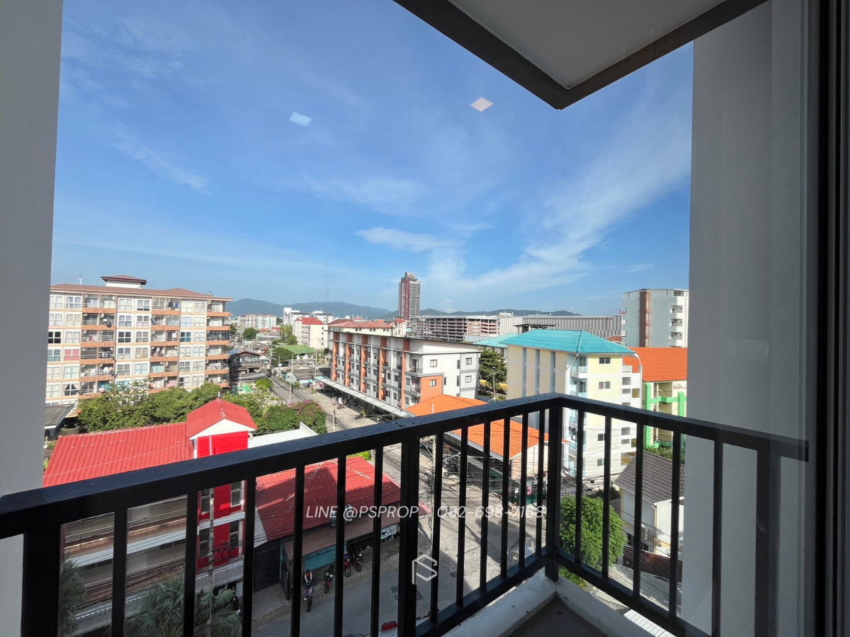 รูป คอนโดเช่าบางเเสน ใกล้ตลาดปาร์คอิน The Prive Boutique Condo Bangsaen ✅ พร้อมเข้าอยู่ #CR0534 - รูปที่ 7/8