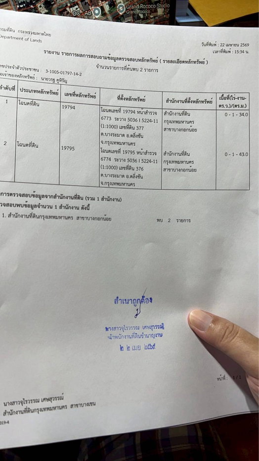 รูป ขายที่ดินทำเลสวยตลิ่งชัน ซอยสวนผัก - รูปที่ 2/2