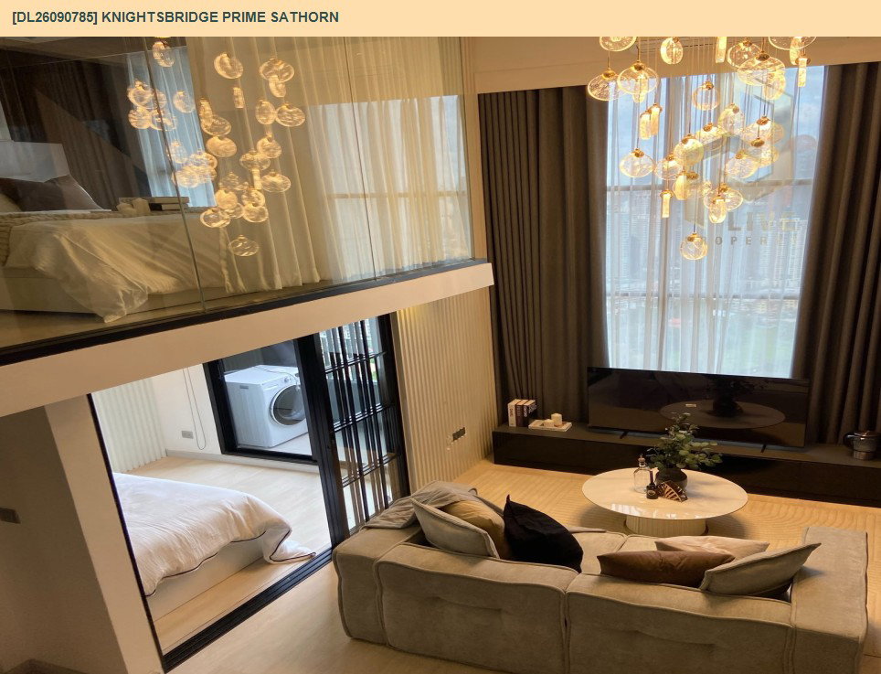 รูป DL26090785 ให้เช่าคอนโด ไนท์บริดจ์ ไพร์ม สาทร (Knightsbridge Prime Sathorn) ใกล้ BTS ช่องนนทรี พร้อมเข้าอยู่ โทรด่วน 0638692663 LineID @952jdxxk - รูปที่ 4/9