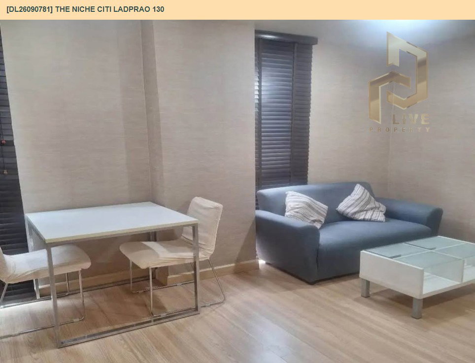 1-bed condo for rent, 42 sqm, The Niche Citi Ladprao 130