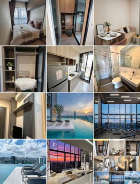 AA18799 | 1Bed | 1Bath | BTS On Nut | 27sqm | THB 19,000/mo | Fl.21 — Knightsbridge Prime Onnut Bangkok