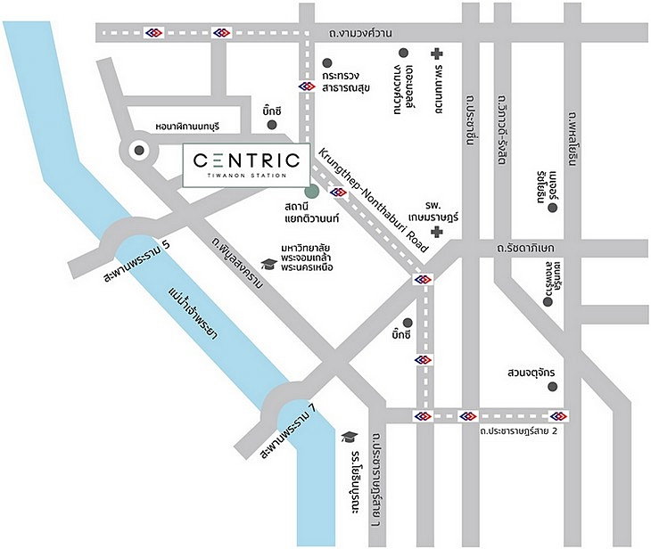 รูป Call : 065-525-6967 คอนโด เซ็นทริค ติวานนท์ สเตชั่น ใกล้รถไฟฟ้าสีม่วง แยกติวานนท์ ขนาด 35 ตารางเมตร 1 ห้องนอน ชั้น10 ทิศเหนือ ห้องมุม ตกแต่งครบ - รูปที่ 10/11