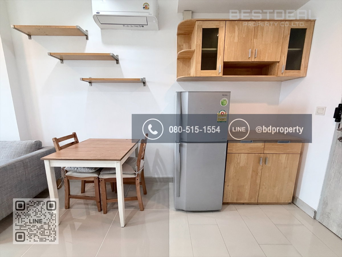 รูป Bestdeal ให้เช่า 1 ห้องนอน 31ตรม.ราคา 16,000/เดือนเท่านั้น เฟอร์นิเจอร์และเครื่องใช้ไฟฟ้าครบ“IDEO MOBI RAMA 9” ใกล้MRT และ เซ็นทรัลพระราม 9 - รูปที่ 11/14