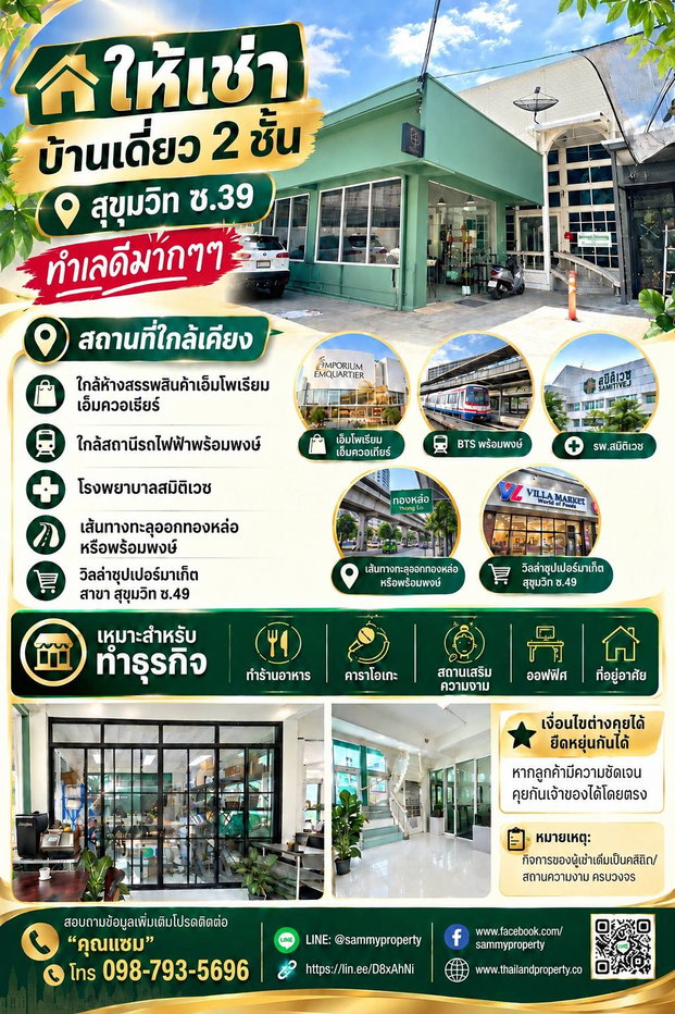 รูป ขายบ้านใกล้ bts พร้อมพงษ์ ( 104 ตรว.) - รูปที่ 1/7