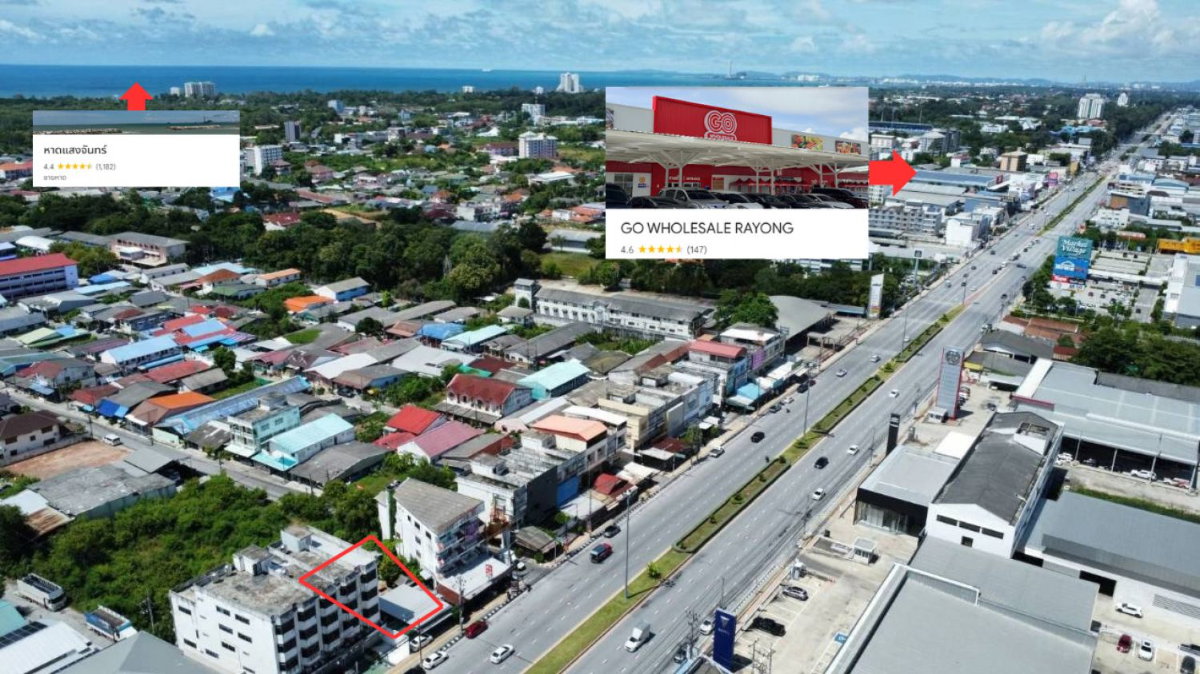 รูป โอกาสทองนักลงทุน ขายที่ดินเปล่าผังสีแดง พ.7 ติดถนนสุขุมวิท ใจกลางเมืองระยอง 135 ตร.ว. ตรงข้าม PASSiONE Shopping Destination | #TPI-3497 - รูปที่ 4/11