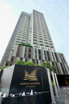 คอนโดศรีราชาให้เช่า ติดทะเล Marina Bay Front ห้องสวย พร้อมเข้าอยู่ 