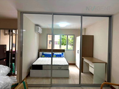 Condos for rent : 🎊 For Rent Condo LUMPINI CONDO TOWN RATANATHIBET Building A2, Floor 2,1 bed room, Room size 28 sqm