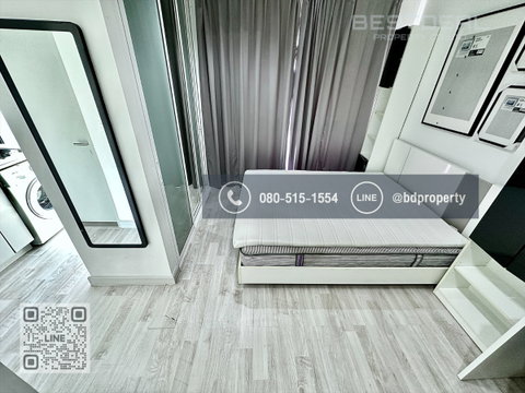 Bestdeal ให้เช่า Studio 22ตรม.ราคา 13,500/เดือนเท่านั้น เฟอร์นิเจอร์และเครื่องใช้ไฟฟ้าครบ “IDEO MOBI RAMA 9” ใกล้MRT และ เซ็นทรัลพระราม 9 เพียง 80 ม.