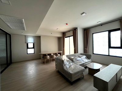 คอนโดให้เช่า : 🏡 FOR RENT | COBE Ratchada – Rama 9  ✨ ห้องมุม ชั้น 28 พื้นที่กว้าง 106.55 ตร.ม. | 3 ห้องนอน 