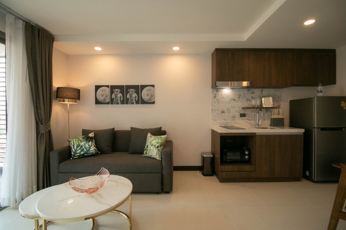 รูป อีคอนโด บางเสร่ 1 ห้องนอน 1 ห้องนั่งเล่น 1 ห้องน้ำ พร้อมครัวและเครื่องซักผ้า - รูปที่ 4/18