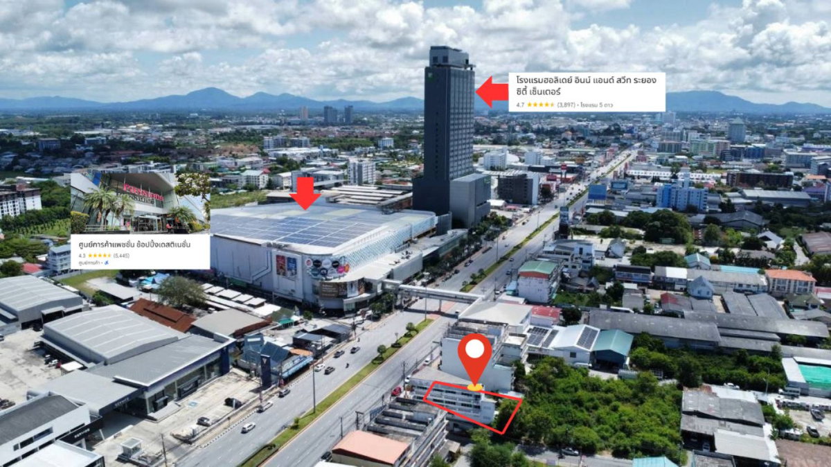 รูป โอกาสทองนักลงทุน ขายที่ดินเปล่าผังสีแดง พ.7 ติดถนนสุขุมวิท ใจกลางเมืองระยอง 135 ตร.ว. ตรงข้าม PASSiONE Shopping Destination | #TPI-3497 - รูปที่ 2/11