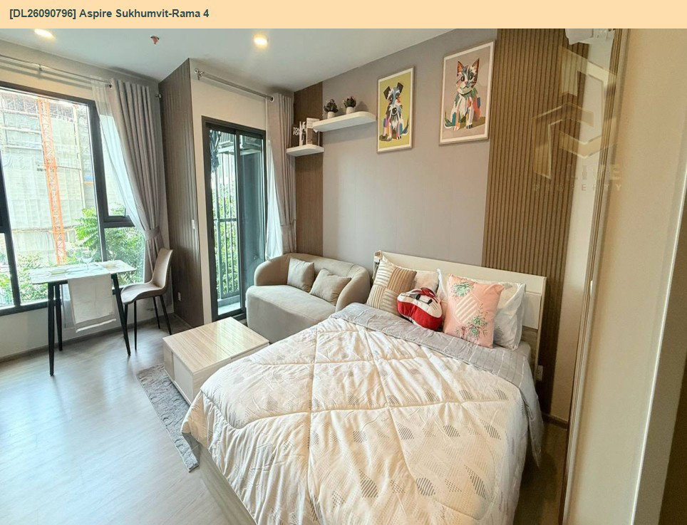 รูป DL26090796 ให้เช่าคอนโด แอสปาย สุขุมวิท - พระราม 4 (Aspire Sukhumvit - Rama 4) ใกล้ BTS พระโขนง พร้อมเข้าอยู่ โทรด่วน 0638692663 LineID @952jdxxk - รูปที่ 3/14