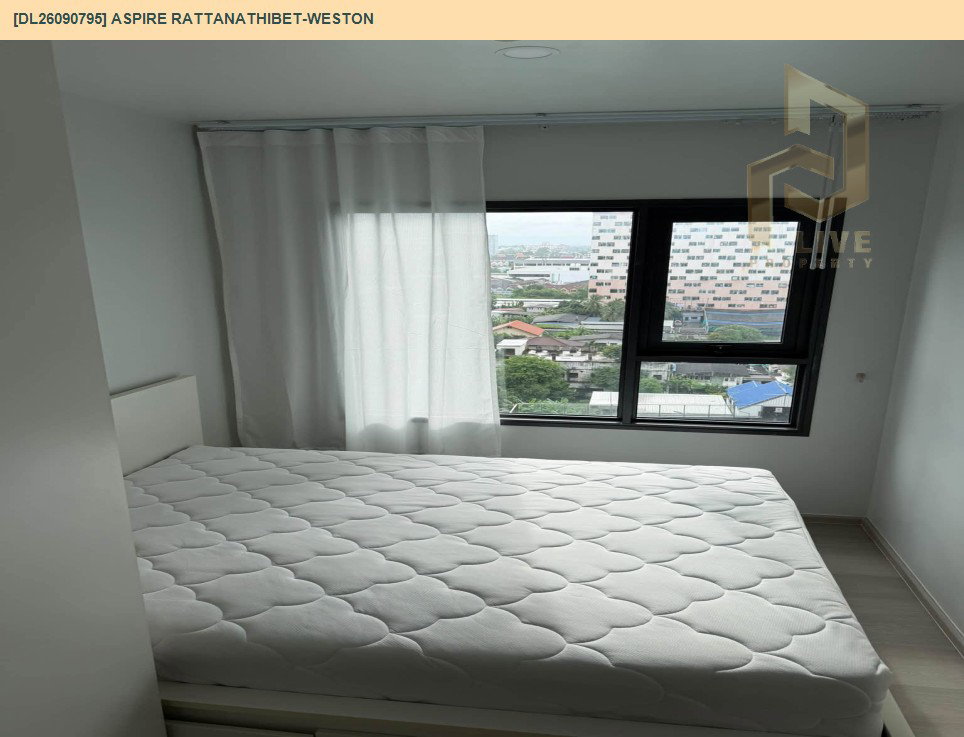 รูป DL26090795 ขายคอนโด แอสปาย รัตนาธิเบศร์ - เวสต์ตัน (ASPIRE Rattanathibet - Weston) ใกล้ - พร้อมเข้าอยู่ โทรด่วน 0614453194 LineID @952jdxxk - รูปที่ 3/7
