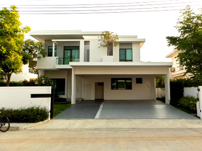 Houses for rent Samut Prakarn : Luxury New House for Rent | Mantana Bangna Km.15 Near Mega Bangna, IKEA & Suvarnabhumi Airport Line: @ideally.property
