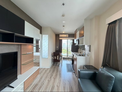 รูปภาพ For Rent: Plus Sriracha, 1 bedroom, 32 sq.m., corner unit, sea view, 17th floor (includes washer/dryer and large-screen TV).