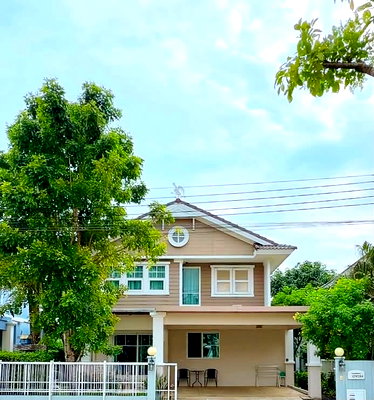 Houses for rent Tesco Lotus Srinakarindra : 🔥 Spacious Detached House with Premium Garden View—Fully Furnished & Ready to Move In! 🔥