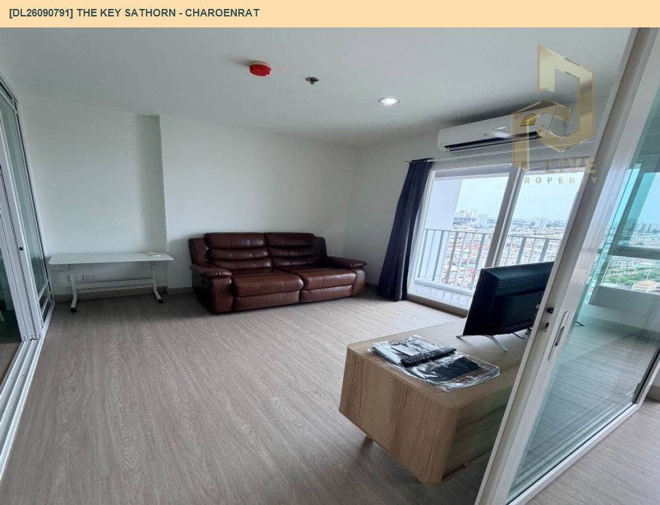 รูป DL26090791 ให้เช่าคอนโด เดอะคีย์ สาทร - เจริญราษฎร์ (The Key Sathorn - Charoenrat) ใกล้ BTS สุรศักดิ์ พร้อมเข้าอยู่ โทรด่วน 0653619502 LineID @952jdxxk - รูปที่ 2/12