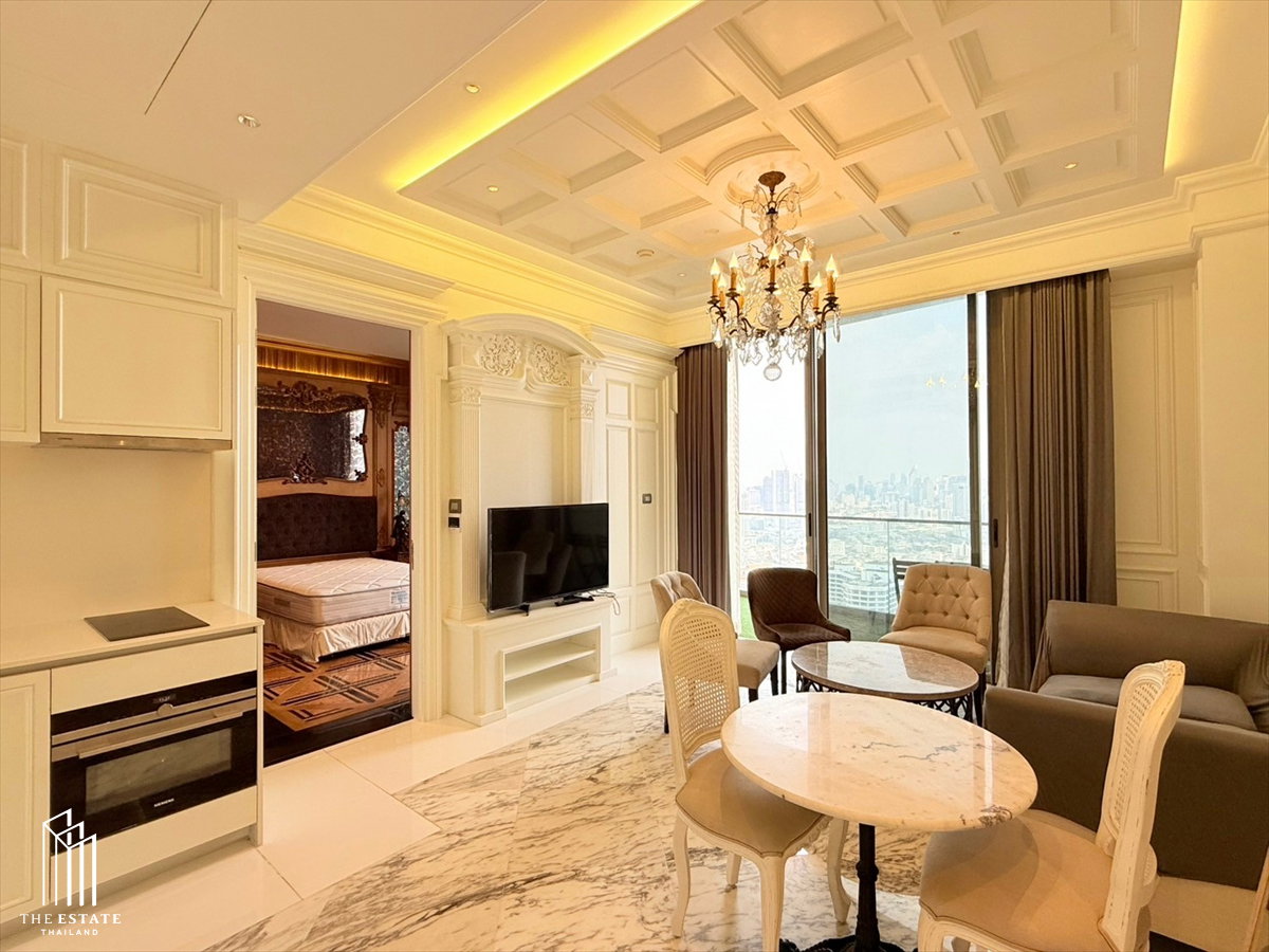รูป For rent Magnolias Waterfront Residences ตกแต่งหรูหรา ได้วิวแม่น้ำและวิวเมือง @50,000 Baht - รูปที่ 2/15