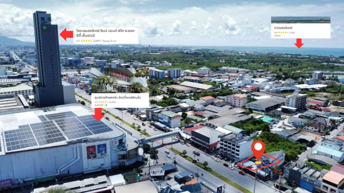 รูป โอกาสทองนักลงทุน ขายที่ดินเปล่าผังสีแดง พ.7 ติดถนนสุขุมวิท ใจกลางเมืองระยอง 135 ตร.ว. ตรงข้าม PASSiONE Shopping Destination | #TPI-3497 - รูปที่ 11/11