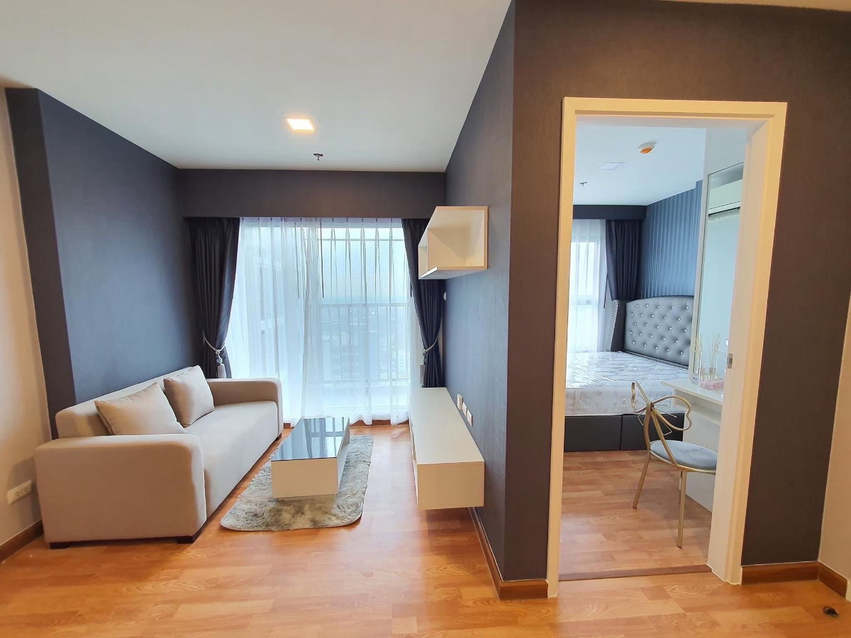 รูป T291 ให้เช่าคอนโด The Trust Condo Ngamwongwan (เดอะ ทรัสต์ คอนโด งามวงศ์วาน) ห้องตกแต่งสวย แอร์2ตัว เฟอร์ครบ ฟรีWiFiแรงมาก - รูปที่ 1/27