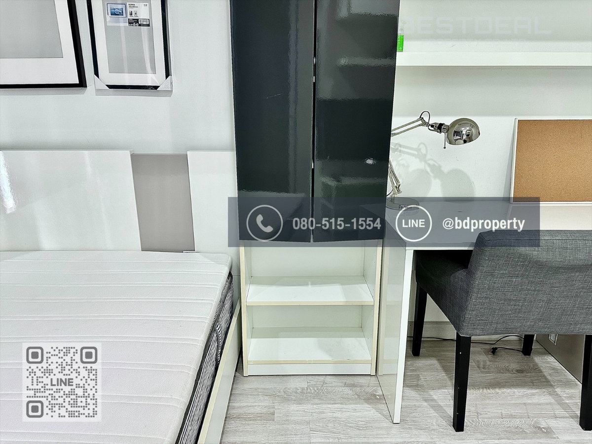 รูป Bestdeal ให้เช่า Studio 22ตรม.ราคา 13,500/เดือนเท่านั้น เฟอร์นิเจอร์และเครื่องใช้ไฟฟ้าครบ “IDEO MOBI RAMA 9” ใกล้MRT และ เซ็นทรัลพระราม 9 เพียง 80 ม. - รูปที่ 5/13