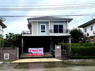 บ้านเดี่ยว บ.เอ็มเค เรสโตรองต์ กรุ๊ป : ขายบ้านเดี่ยว ภัสสร เทพารักษ์–บางนา 50 ตร.ว. ต้นโครงการ ถนนเมน 12 ม. พร้อมอยู่