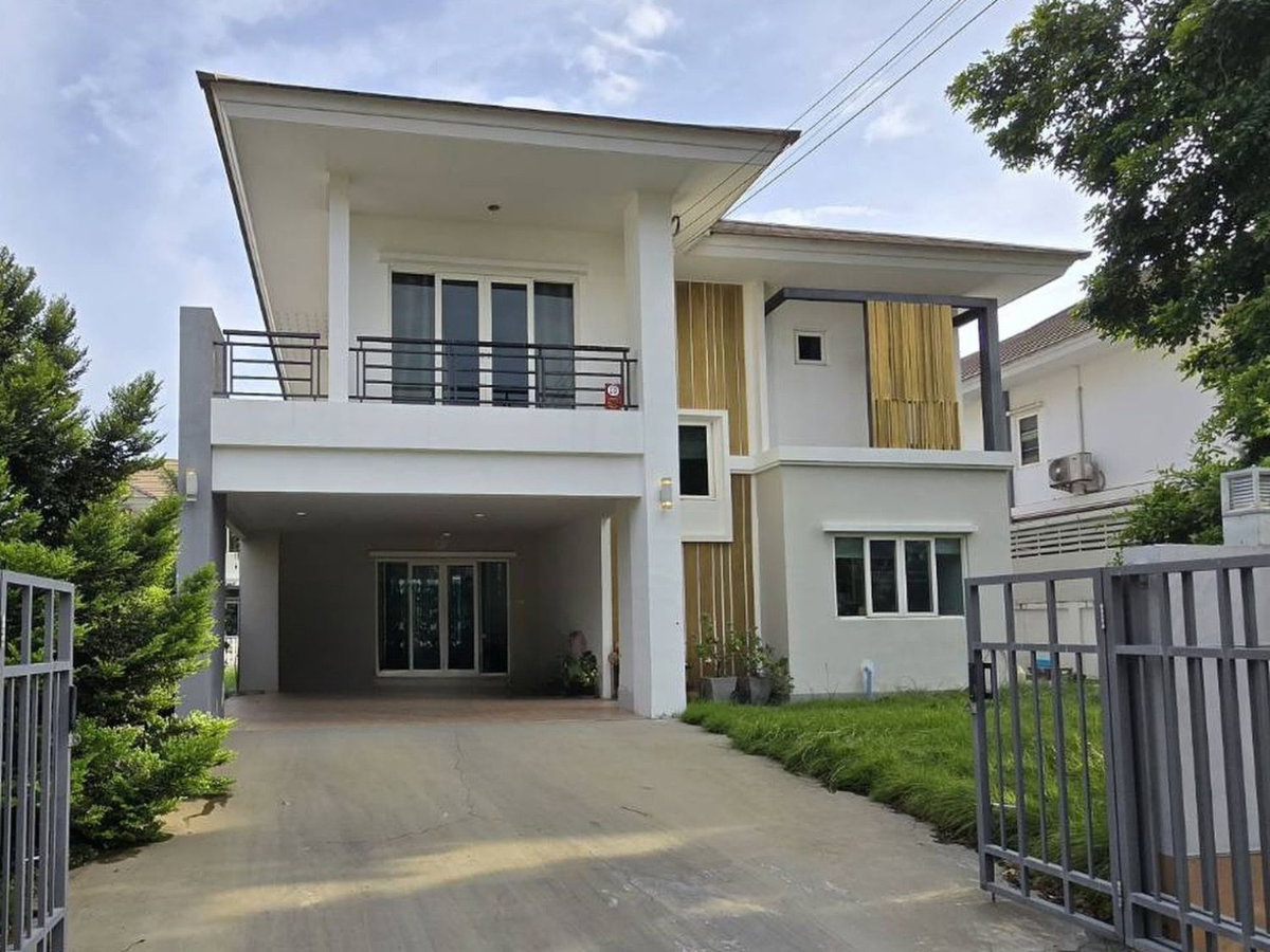 รูป หลังบ้านติดทะเลสาบ! เงียบสงบ ร่มรื่น!! ขายบ้านเดี่ยว เดอะ เลควิลล์ พระราม 2 (The Lake Ville Rama 2) 80.9 ตร.วา ใกล้เซ็นทรัลมหาชัย  | #TPI-3500 - รูปที่ 1/13