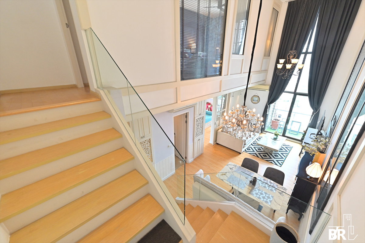 รูป 💖💖 เช่าคอนโด ✨ Villa Asoke Duplex 2นอน 102ตร.ม. 55k 💎 ห้องสวย วิวด้านหลัง ตกแต่งจัดเต็ม ใกล้ MRT เพชรบุรี  - รูปที่ 4/12