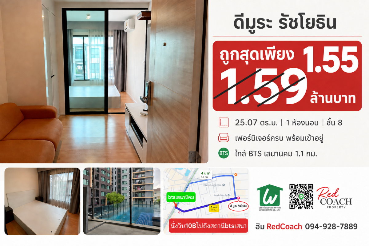 รูป 🏡 คอนโดพร้อมอยู่ ใกล้ BTS สายสีเขียว พื้นที่ส่วนตัวที่ช่วยให้ทุกวันทำงานลงตัวมากขึ้น - รูปที่ 1/16