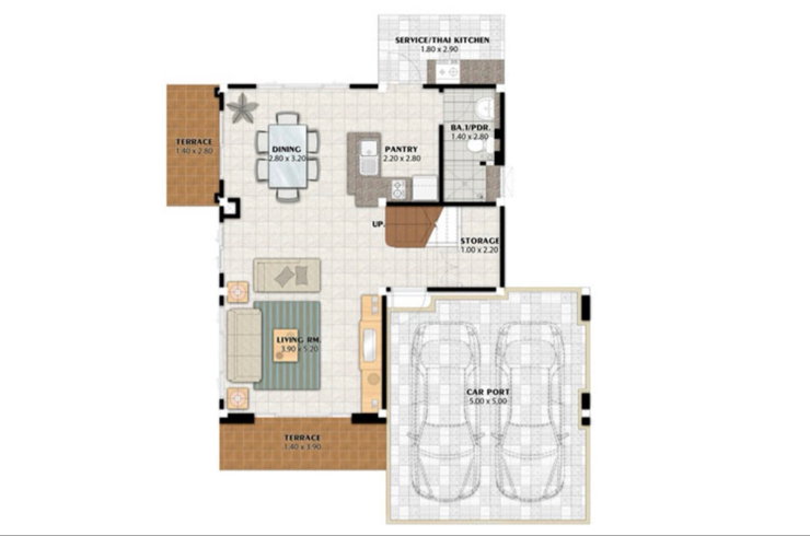 รูป ขายบ้านเดี่ยว น้ำไม่ท่วม ติดทางด่วน 4.99 ล้าน - รูปที่ 6/8