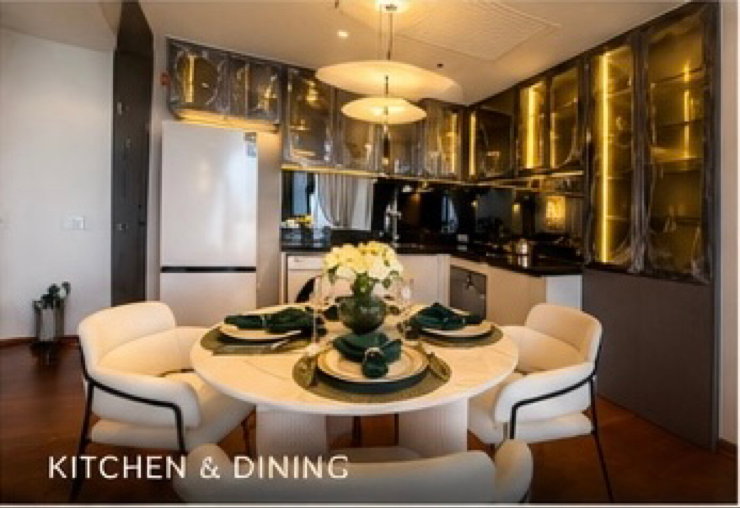 picture For Rent  One Altitude Charoenkrung | 2 Bedrooms | Fully Furnished - 3/9