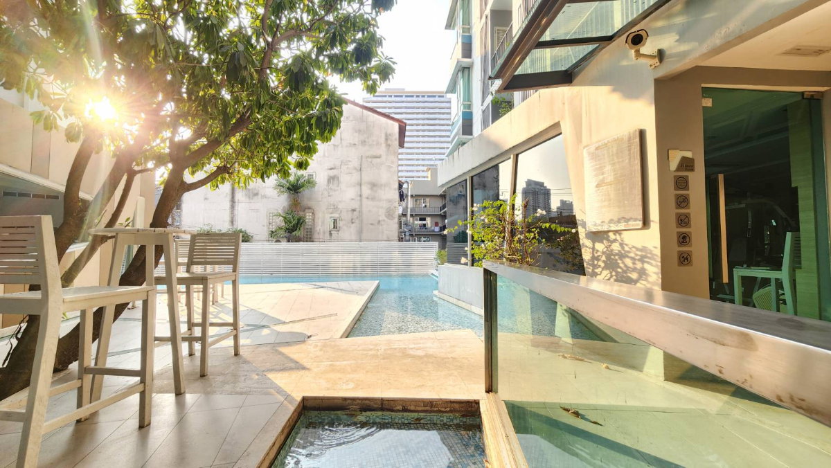 picture Rent The Crest Sukhumvit 49, 7th floor, size 34 sqm, Eastern balcony - 12/14