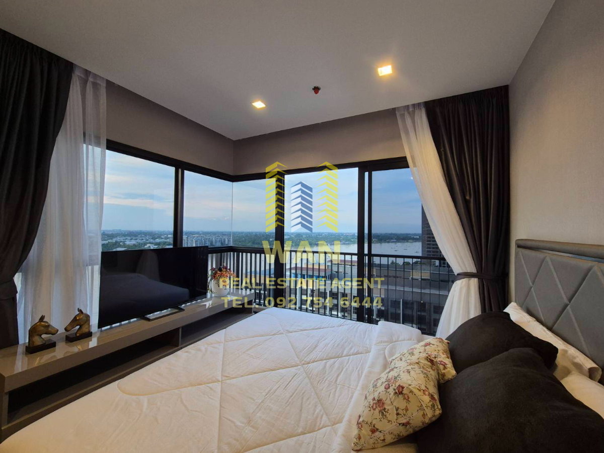 รูป ให้เช่า คอนโด The politan rive แบบ 2 ห้องนอน ห้องหน้าแม่น้ำ วิวแม่น้ำ 180 องศา - รูปที่ 5/24