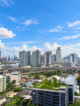 FOR RENT | RHYTHM Sukhumvit 50🚆Only 200 m to BTS On Nut ✨ 35 sq.m. | 16th Floor | Built-in Furniture | Unblocked View 🔥THB 17,000/Month