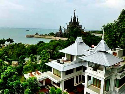 เช่าบ้านเดี่ยว ชลบุรี : ให้เช่า บ้านติดทะเลพัทยา หาดส่วนตัว ติดปราสาทสัจธรรม
