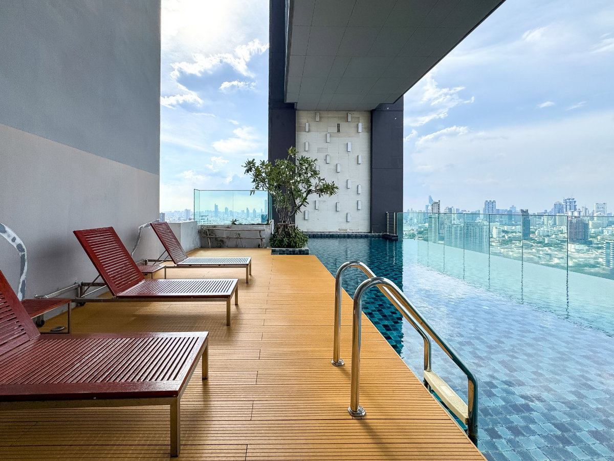 รูป ขายคอนโดหรู The Breeze Narathiwas ห้องชั้นสูง วิวแม่น้ำเจ้าพระยาสวยมาก 🌊 - รูปที่ 14/16