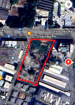 Land for rent Bangkok : LTH16284 - Prime Land For Rent | Udomsuk Main Road | 1,088 Sq.wah | 500K/Month