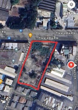 LTH16284 - Prime Land For Rent | Udomsuk Main Road | 1,088 Sq.wah | 500K/Month