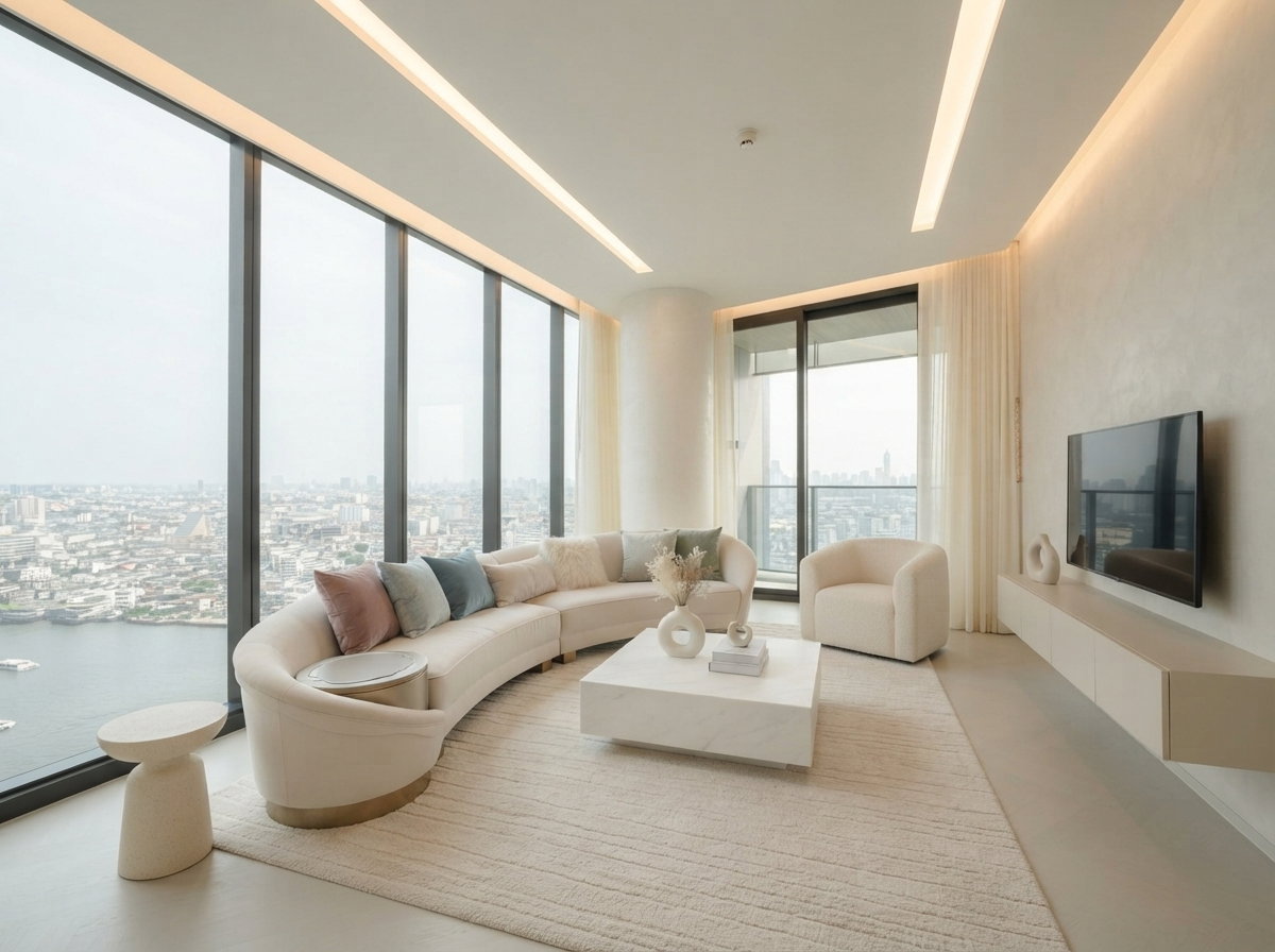 รูป ให้เช่าคอนโด Banyan Tree Residences Riverside Bangkok - 2 ห้องนอน 3 ห้องน้ำ - เช่า 190,000 บาท/เดือน [BWr2609006]	 - รูปที่ 1/5