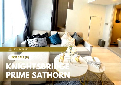Condos for sale : Urgent Sale 📍 Knightsbridge Prime Sathorn 📍 Fully furnished and equipped with appliances; close to BTS.