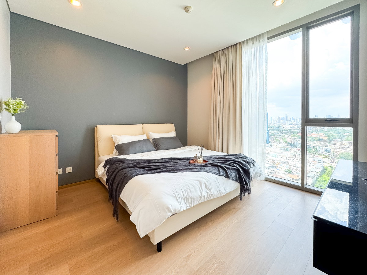 รูป ขายคอนโดหรู The Breeze Narathiwas ห้องชั้นสูง วิวแม่น้ำเจ้าพระยาสวยมาก 🌊 - รูปที่ 9/16