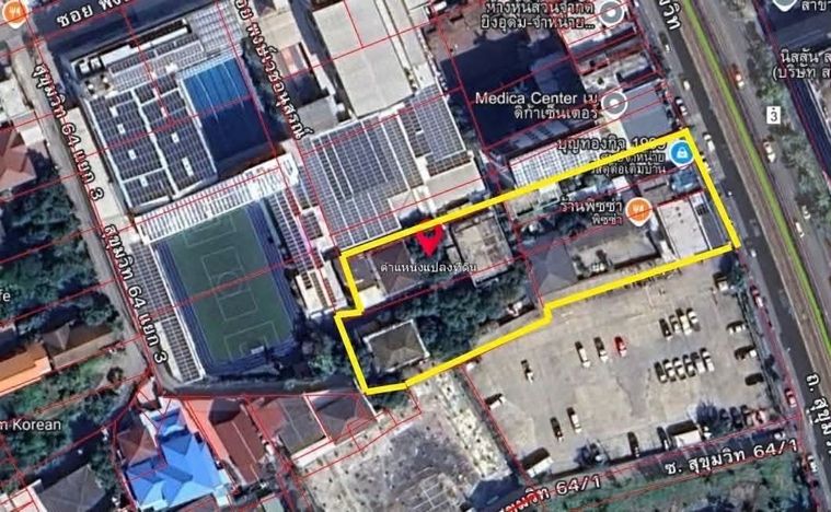 Land for sale, 827 sq wah, Watthana